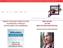 Tablet Screenshot of actorsfestival.com